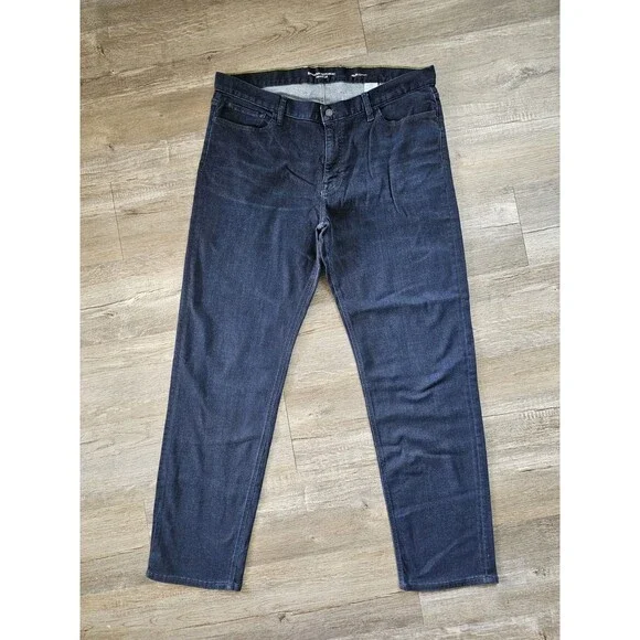 Banana Republic Traveler Straight Fit Mens Denim Jean Size 40×34 :Dark Blue - Picture 1 of 6